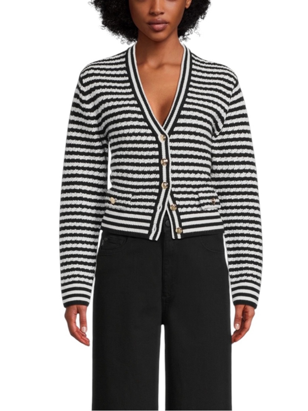 Anine Bing Gwen Stripe Jacquard Cardigan wool & Cashmere S excellent condition